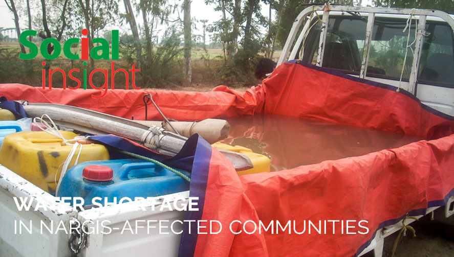 WATER SHORTAGE IN NARGIS-AFFECTED COMMUNITIES